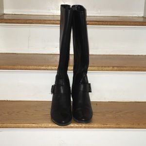 Knee high leather boots